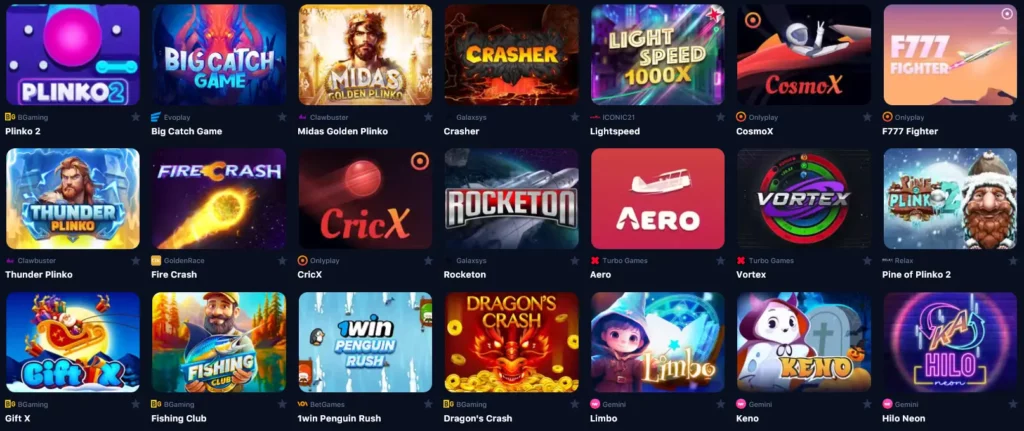 Краш-игры в 1Win